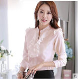 Casual Long Sleeve Chiffon Women Blouse Business Chiffon Shirt