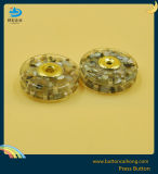 High Quality Dyeing Polyester Press Snap Buttons with Metal for Garment