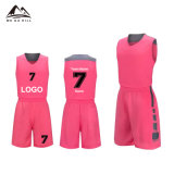 Custom Unique Design Pink Color Basketball Jersey