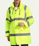 OEM Reflective Stripes Work Wear/Traffic safety Jacket with Hood /Winter safety Jacket