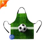 2018 Trending World Cup Soccer Washable Kitchen Apron for Adult