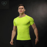 2017 Custom Polyester Sleeve Sport Shirts Gym Men T Shirt Wholesale