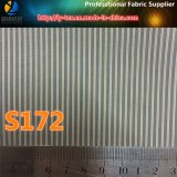 Black Polyester Stripe Fabric for Upscale Garment Lining (S39.172)