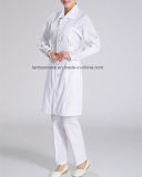 Long Sleeve Lapel Medical Gown for Hospital Nurse