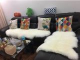 Natural Shape Double Pelt Sheepskin Sofa Cushion