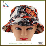 Custom Butterfly Printed Summer Hat Beach Bucket Cap