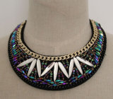 Ladies Handmade Crystal Choker Necklace Collar Garment Accessories (JE0038)