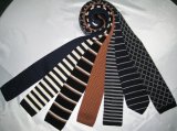 Fashion Stripe Pattern Knit Poly Tie
