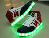 USB Charging Colorful LED Lights Sneakers Casual Flat Shoes(JP-003)