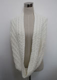 Women Acrylic Knitted Infinity Fashion Scarf (YKY4380-2)