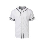 White Color Baseball Shirt Top Jerseys for Youth