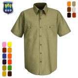 Short Sleeve Poly Cotton Twill Work Shirt Safety Workwear