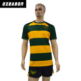 Wholesale Customized Striped Tight Fit Professional Adult Rugby Shirts (R005)