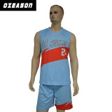 Blue/White Double Mesh Reversible Sportswear Kids Basketball Jersey