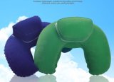 U-Shape Inflatable PVC Flocking Pillow