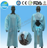 Disposable Plastic PE Gown, Industrial PE Apron with Long Sleeve Waterproof