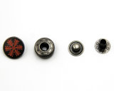 Custom Logo Alloy Shank Sewing  Snap Buttons for Clothing