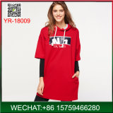 2018 Spring Red Fashion Woman Leisure Dress OEM China