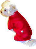 Custom Red Pet Clothes with Pocket