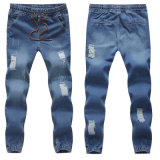 Factory OEM Men Jogger Pants Fashion Denim Jeans