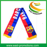 Wholesale Custom Polyester Printed Knitted Satin Football Fan Scarf