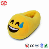 Happy with Tears Yellow Soft Plush Slipper Emoji Shoe