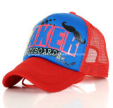 New Style Red 6 Panel Printed Men Hat