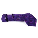 New Fashion Purple Custom Made Logo Tie Silk Formal Neckties