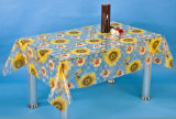 PVC Tranparent and Embossed Tablecloth (TJ3D0004B)