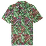 OEM Service Custom African Wax Cotton Bambusa Multiplex Batik Hawaiian Shirts
