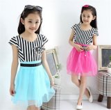 Korean Style Girl's Summer Sweet Stripe Dress