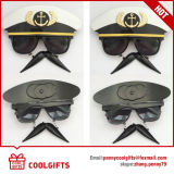 2016 Fun Sunglasses with Police Hat and Moustache for Masquerade