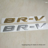 New Coming Adhesive Elctroplating Sliver Gold Brand Logo Stickers