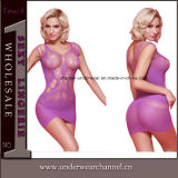 Purple Sexy Women Seamless Transparent Fantasy Baby Doll Lingerie