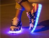 2016 Hot Sale 7 Colors LED Shoes/Light up Shoes with USB Recharge