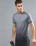 Men's Gym T-Shirt with Print in Grey