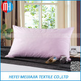 Soft Cotton Cover Goose Down Mixed Silk Pillow for House