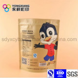 Kraft Paper Bag for Snack Food with Zipper and Window
