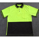Dry Fit Cool Plus Fluorescent 100% Polyester Green Mens Polo Shirt Online
