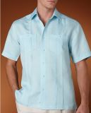 Elegant Guayabera Men Casual Shirt of Short Sleeve (SHM-03)