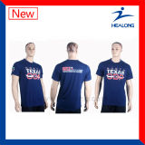 Healong China Manufacture Sportswear Gear Good Design Screen Printing T-Shirts for Sale