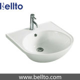 Bathroom ceramic Semi inset basin (5023)