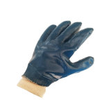 Jersey Liner Nitrile Fully Coated Kint Wrist Gloves for Worker