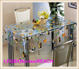 PVC Transparent Table Cover/ Table Cloth for Wedding /Party Decor.
