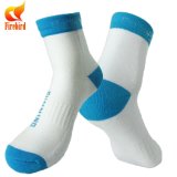 Running Blue and White Cotton Socks Custom Sports Socks
