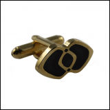 Custom Clothing Accessories, Metal Gold Plated Cufflink (GZHY-XK-026)