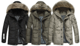 Men Fashion Parka Down Jacket with Fur (SY-M18)