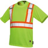 Wholesale High Visibility Cheap Workwear Road Safety Reflective Tape Tshirt