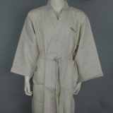 100% Linen Fabric Kimono Style Bathrobe