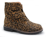 Children Kids Girl Winter Warm Leopard Print Ankle Boots Shoes